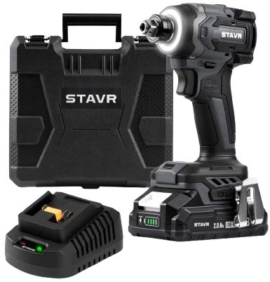 

Гайковерт Stavr (Ставр) SID 18BL-230V-1K (с 1-им АКБ, кейс)