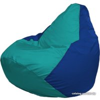 Кресло-мешок Flagman Груша Макси Г2.1-291 (синий/бирюзовый)