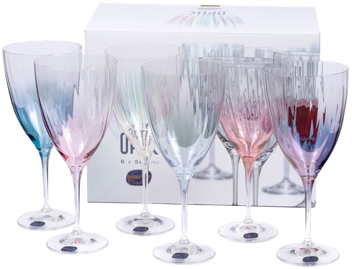 

Набор бокалов для вина Bohemia Crystal Kate Optic 40796/D4882/22/500