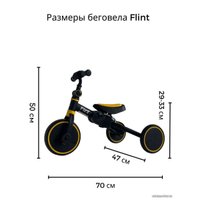 Беговел-велосипед Bubago Flint BG-F-3 (черный/желтый)