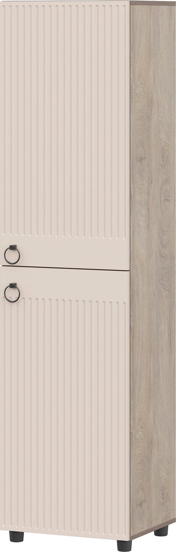 

Шкаф-пенал Mio Tesoro Вудхилл 2-хдверный (эндгрейн/меланж)