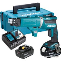 Шуруповерт для гипсокартона Makita DFS452TJX2 (с 2-мя АКБ, кейс)