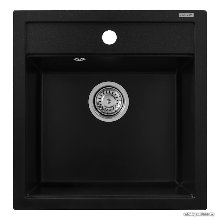 Кухонная мойка Aquasanita Tesa SQT100W (black metallic 601)