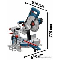 Торцовочная пила Bosch GCM 18V-216 BiTurbo Professional 0601B41000 (без АКБ)