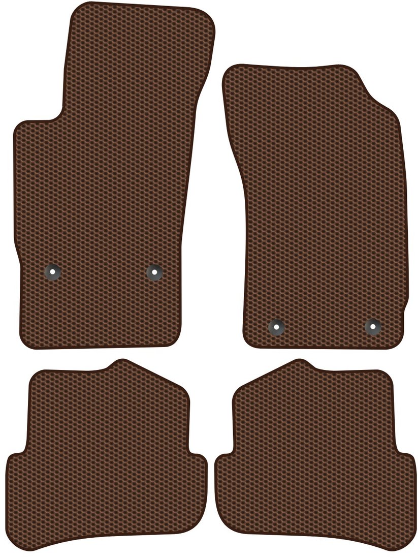 

Комплект ковриков для авто Alicosta Audi A1 I (хэтчбек 5 дв / 8XA, 8X1) 2010 - 2016 (коричневый, сота)