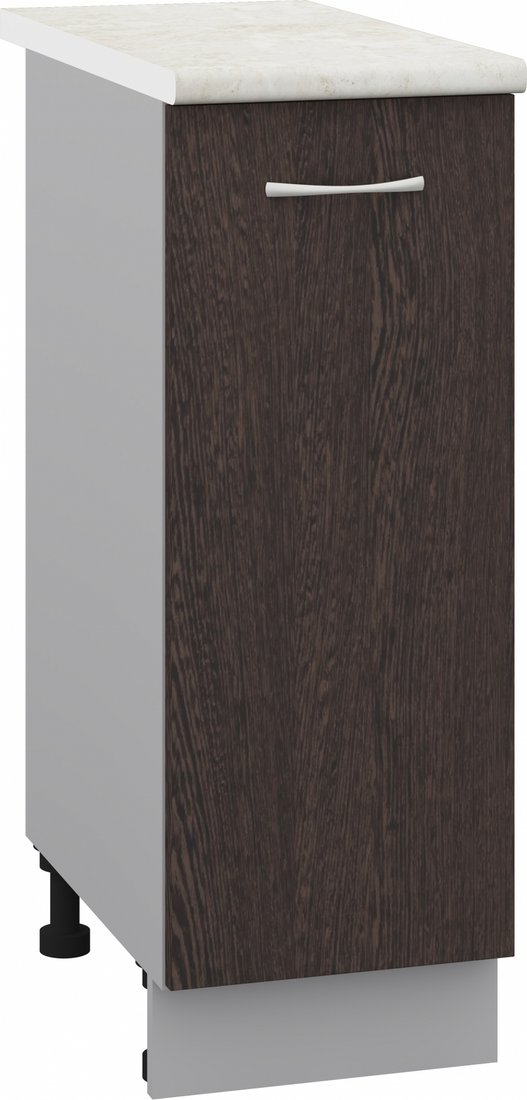 

Шкаф напольный Кортекс-мебель Корнелия Лира НШ30р (венге/королевский опал)