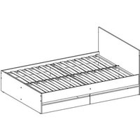 Кровать MLK Лори с ящиками 160х200 (дуб сонома/белый)