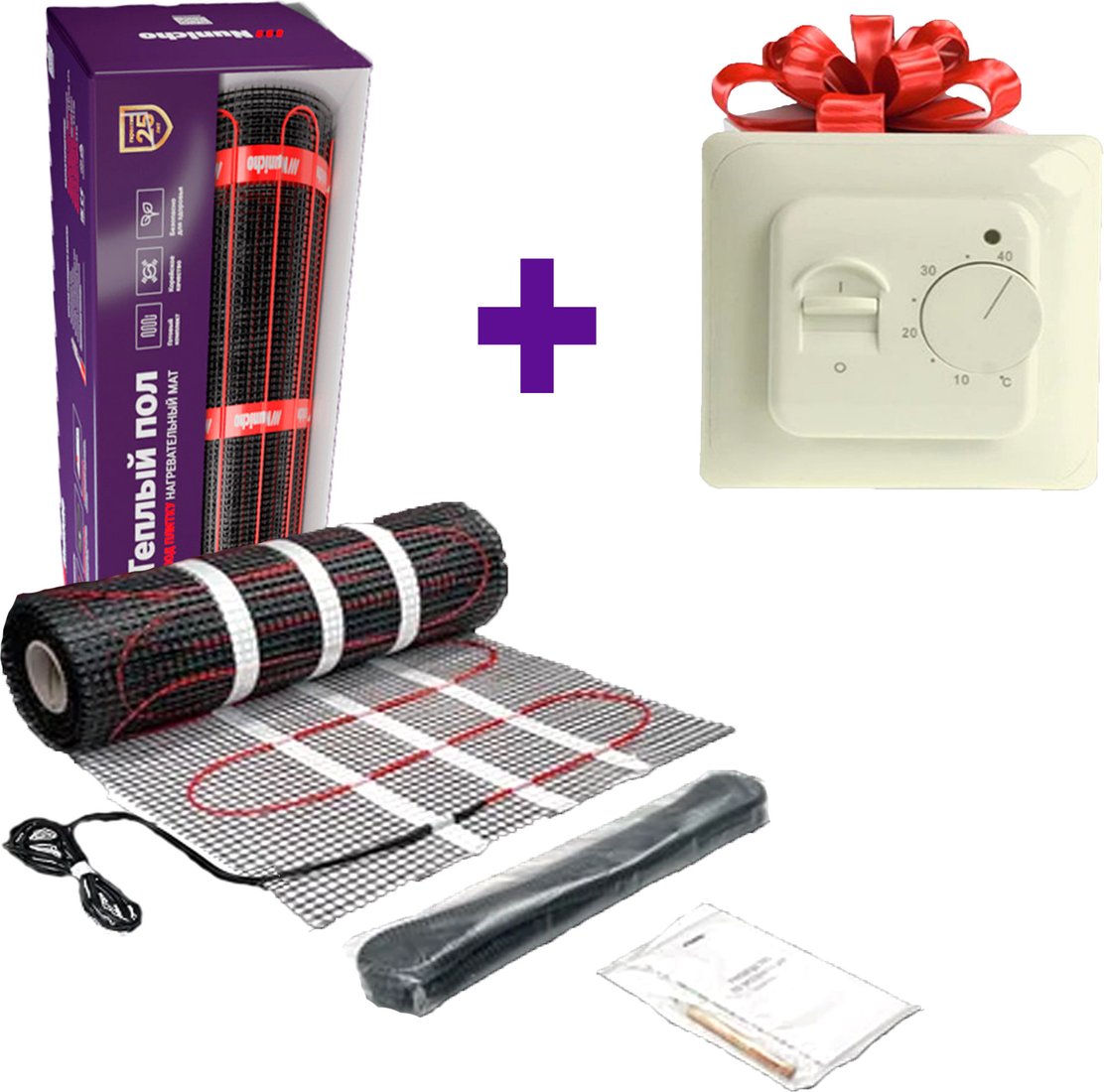 

Нагревательный мат Nunicho Etalon SHP 1350Вт с терморегулятором RТС 70.26 (9.0м2)