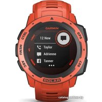 Умные часы Garmin Instinct Solar (красное пламя)