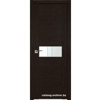 Межкомнатная дверь ProfilDoors 2.05XN L 60x200 (дарк браун, стекло lacobel белый лак)