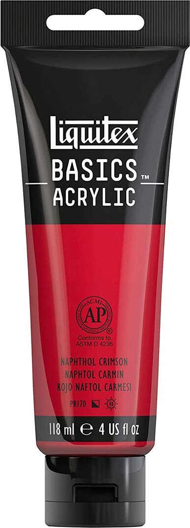 

Акриловая краска Liquitex Basics 1046292 (118 мл, нафтол малиновый)