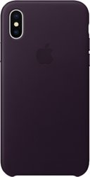 Leather Case для iPhone X Dark Aubergine