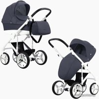 Универсальная коляска BEBETTO Magnum (3 в 1, 230, белая рама)