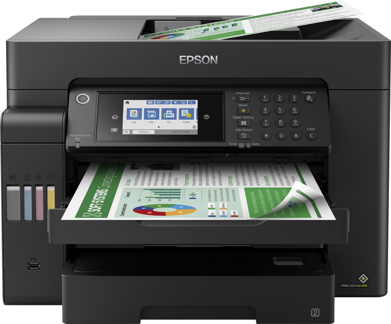 

МФУ Epson L15150 (ресурс стартовых контейнеров 6500/5200, контейнер 112)