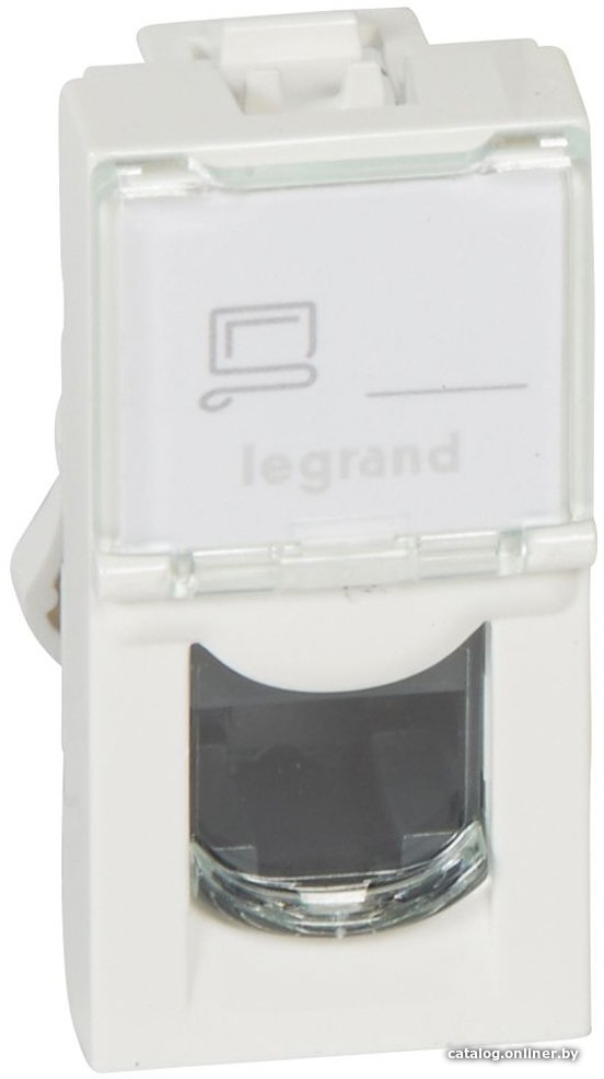Розетка компьютерная Legrand Mosaic 076551 (белый)