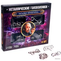 Головоломка Puzzle Загадки Эйнштейна Металлическая 2528228 (4 шт)