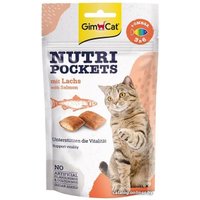 Лакомство для кошек GimCat Nutri Pockets с лососем 927695 (60 г)