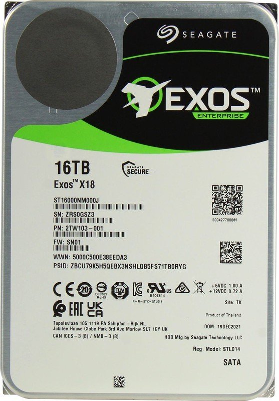 

Жесткий диск Seagate Exos X18 16TB ST16000NM000J