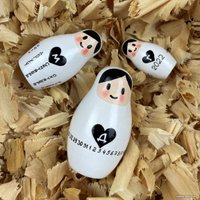 Развивающая игрушка Брестская Фабрика Сувениров Матрешка-календарь (набор 3 шт)