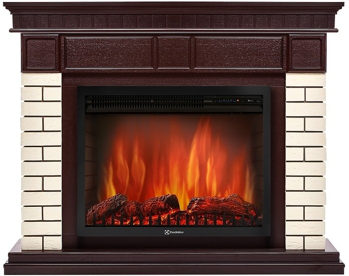 

Портал Firelight Bricks 30 (камень бежевый/шпон темный дуб)