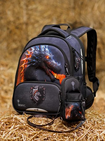 Школьный рюкзак Grooc 9-148 + пенал + мешок + сумка-пенал