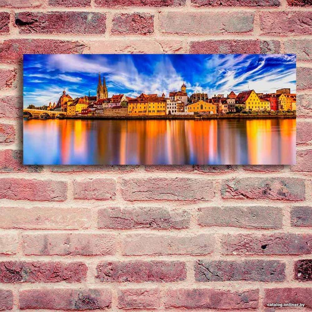 Картина на стекле Stamprint Город на Дунае ST016 (50x125)