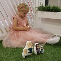 Развивающая игрушка Брестская Фабрика Сувениров Матрешки - бизнес леди. Набор в офисной тематике (набор 7 шт)