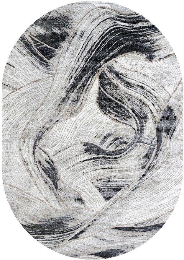 

Ковер для жилой комнаты Safyun Victoria HL788-GREY-ANTRASIT-OVAL (1x2)