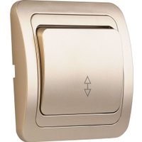 Выключатель проходной Smart Buy SBE-02c-10-SW12-0-c (шампань)