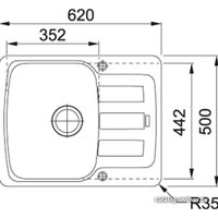 Кухонная мойка Franke Antea AZG 611-62 (серый)