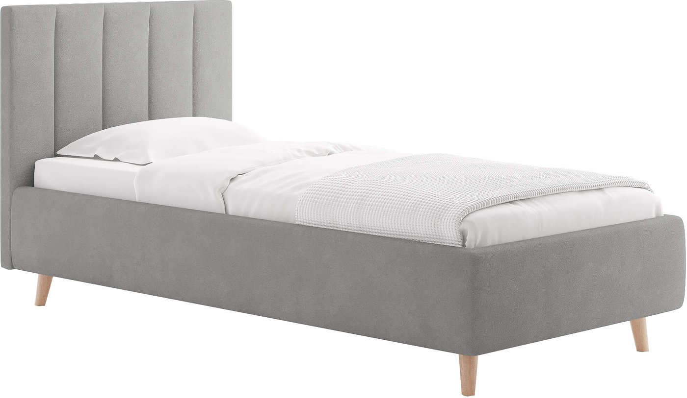 Кровать Сонум Alma 90x200 (замша серый)