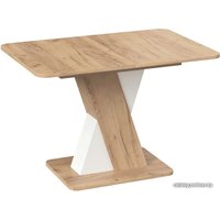 Кухонный стол Трия Люксембург тип 3 (дуб крафт золотой/белый)