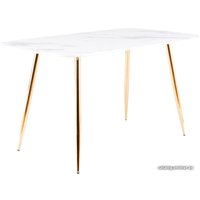 Кухонный стол Signal Ceres 140x80 (белый/золотой)