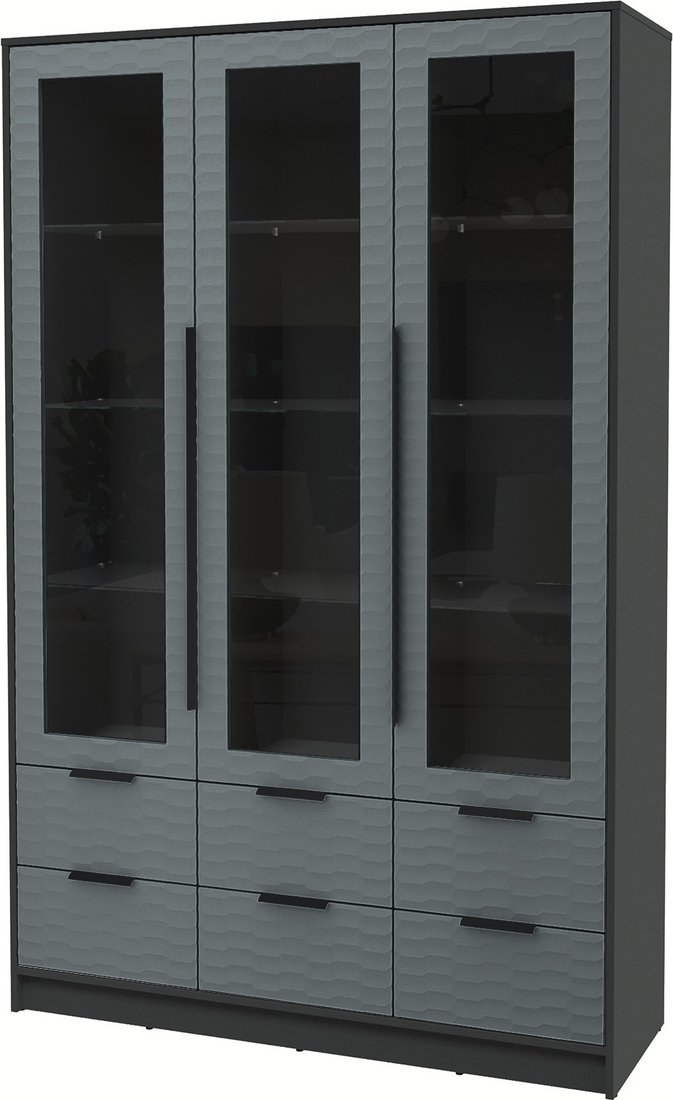 

Шкаф-витрина Интерлиния Концепт Зодиак КТ-ШВ3 (антрацит/серый)