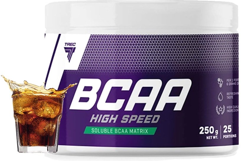 

BCAA Trec Nutrition BCAA High Speed (кола, 250 г)