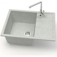 Кухонная мойка MARRBAXX Карельский камень модель 151/Q10 F151Q010 (серый/светло-серый)