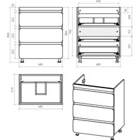  Misty Тумба под умывальник Чегет 70 П-Чег-01070-01Н3Я+5219130