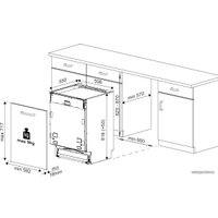 Встраиваемая посудомоечная машина BEKO DIN24310