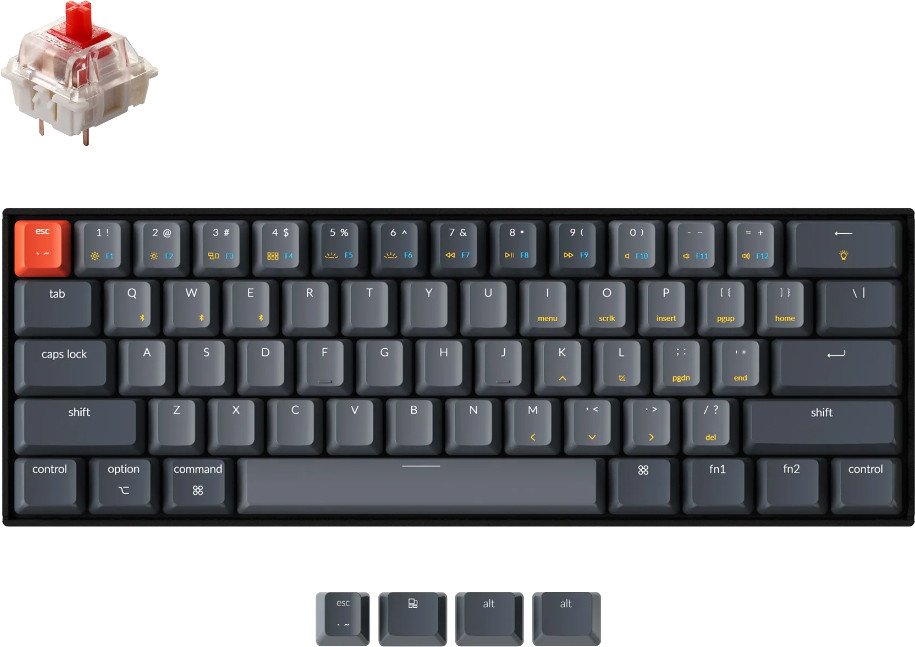 

Клавиатура Keychron K12 RGB K12-B1-RU (Gateron G Pro Red)
