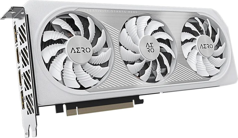 

Видеокарта Gigabyte GeForce RTX 4060 Aero OC 8G GV-N4060AERO OC-8GD