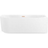 Ванна Wellsee Festive Fox 170x80 28730604R (пристенная ванна (правая) белый глянец, экран, ножки, сифон-автомат золото)