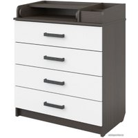 Детский комод Атон Мебель Marvin (бодяга темный/белый)