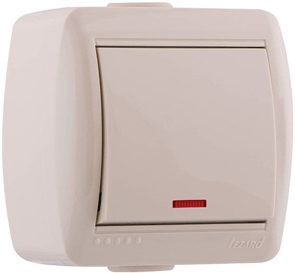 

Выключатель Lezard Nata 710-0300-111 (кремовый)