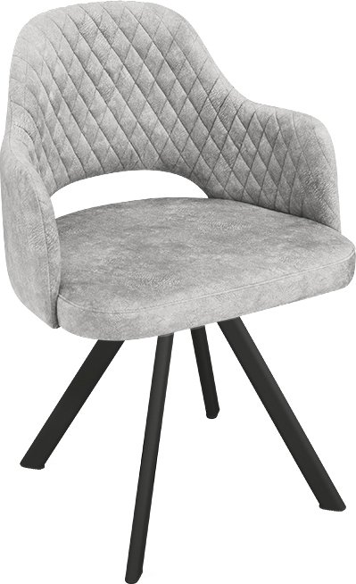 

Стул с подлокотниками Трия Калипсо К2 (черный муар/микровелюр Wellmart Silver)