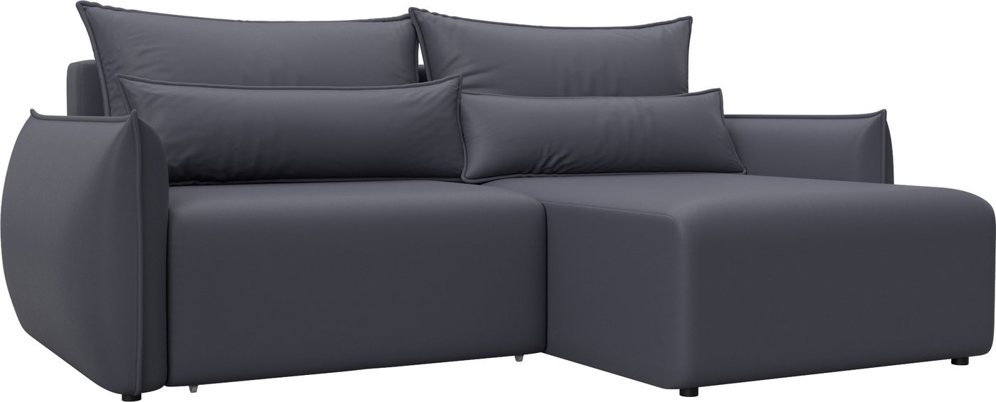 

Угловой диван Лига диванов Лига-051 НПБ универсальный 129889 (экокожа Grifon 15 серый)