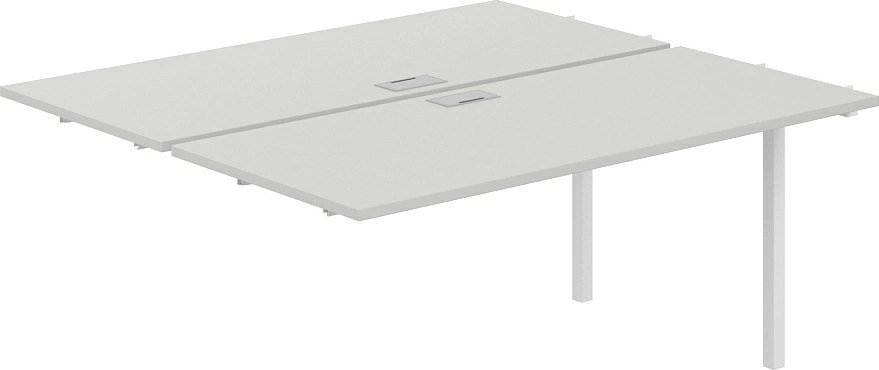 

Офисный стол Norden 320х143.8х75 SG.216.SH.44.WH (белый/серый бархат)