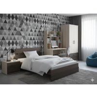 Кровать PROxSON Milton 80x200 (ясень шимо темный/дуб кантербери)