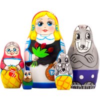 Развивающая игра Брестская Фабрика Сувениров С героями сказки Красная Шапочка (набор 5 шт)