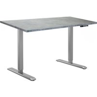 Стол с регулировкой высоты ErgoSmart Manual DESKFIT DF100 1360х800х36 мм (бетон чикаго/серый) в Витебске