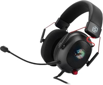 Наушники Оклик HS-L305G (черный/красный)